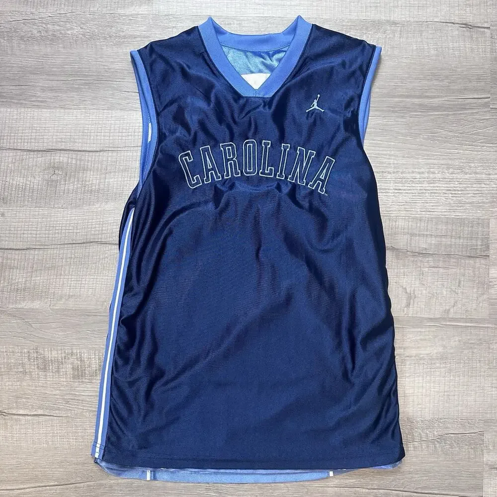 Vintage Jordan UNC North Carolina Tar Heels Reversible Jersey 2000s Nike Team M